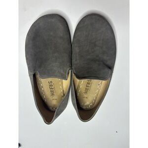 Nefes Women's Size 6.5 Barefoot Handmade Gray shoes Grounding Walking Moccasin